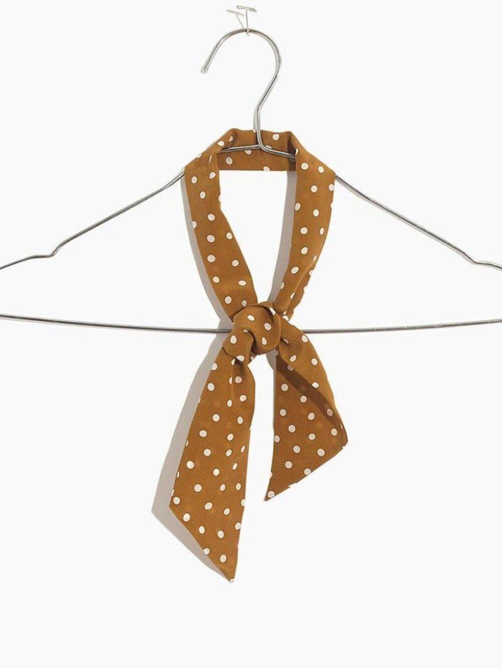 Madewell Silk Skinny Bandana Egyptian Gold Multi